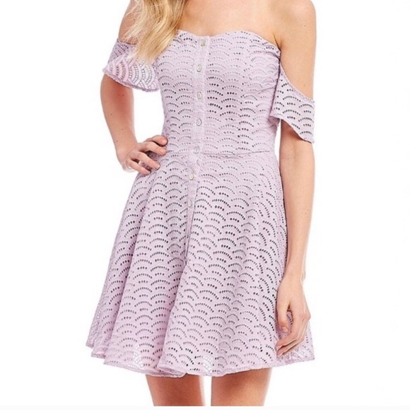 gianni bini off the shoulder dress